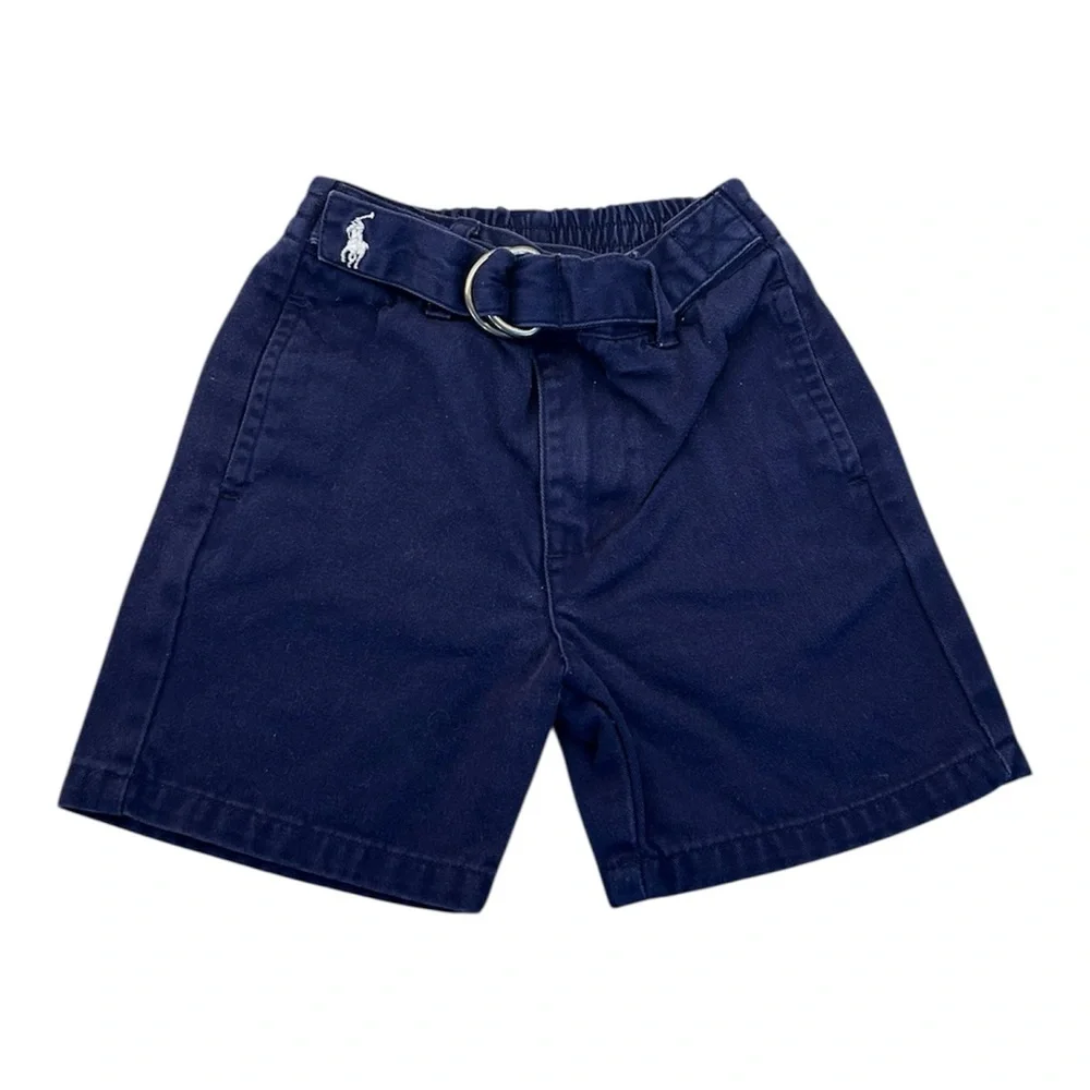 Ralph Lauren Baby Blue Belted Shorts‎ Size 3-6 Months